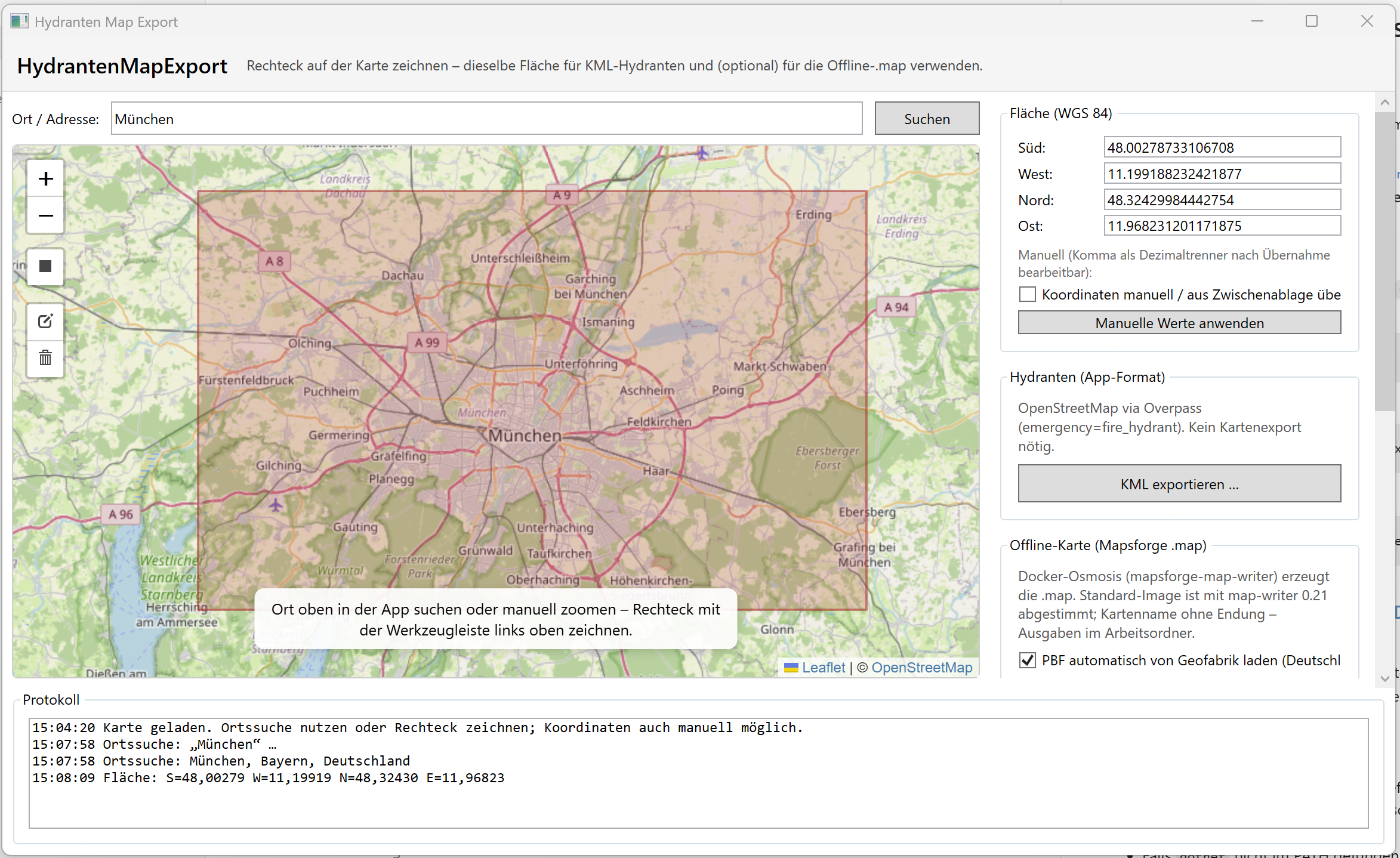 Kartenerstellungs-Software – Erzeugung einer Offline-Karte im Mapsforge-Format aus OpenStreetMap-Daten